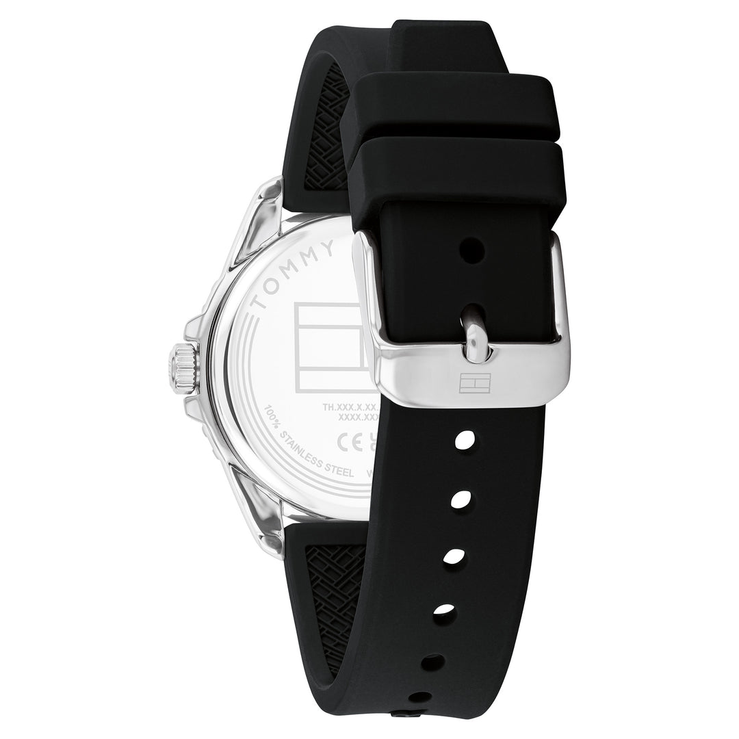 Tommy Hilfiger Black Silicone Unisex Watch - 1720046