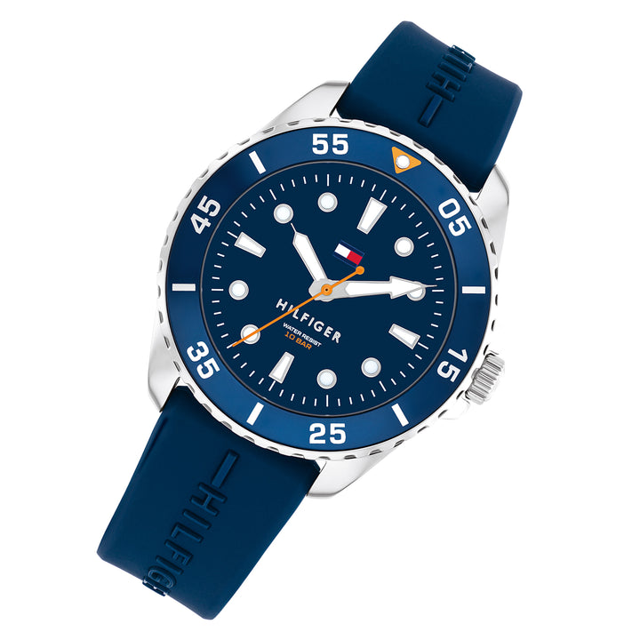 Tommy Hilfiger Blue Silicone Unisex Watch - 1720047