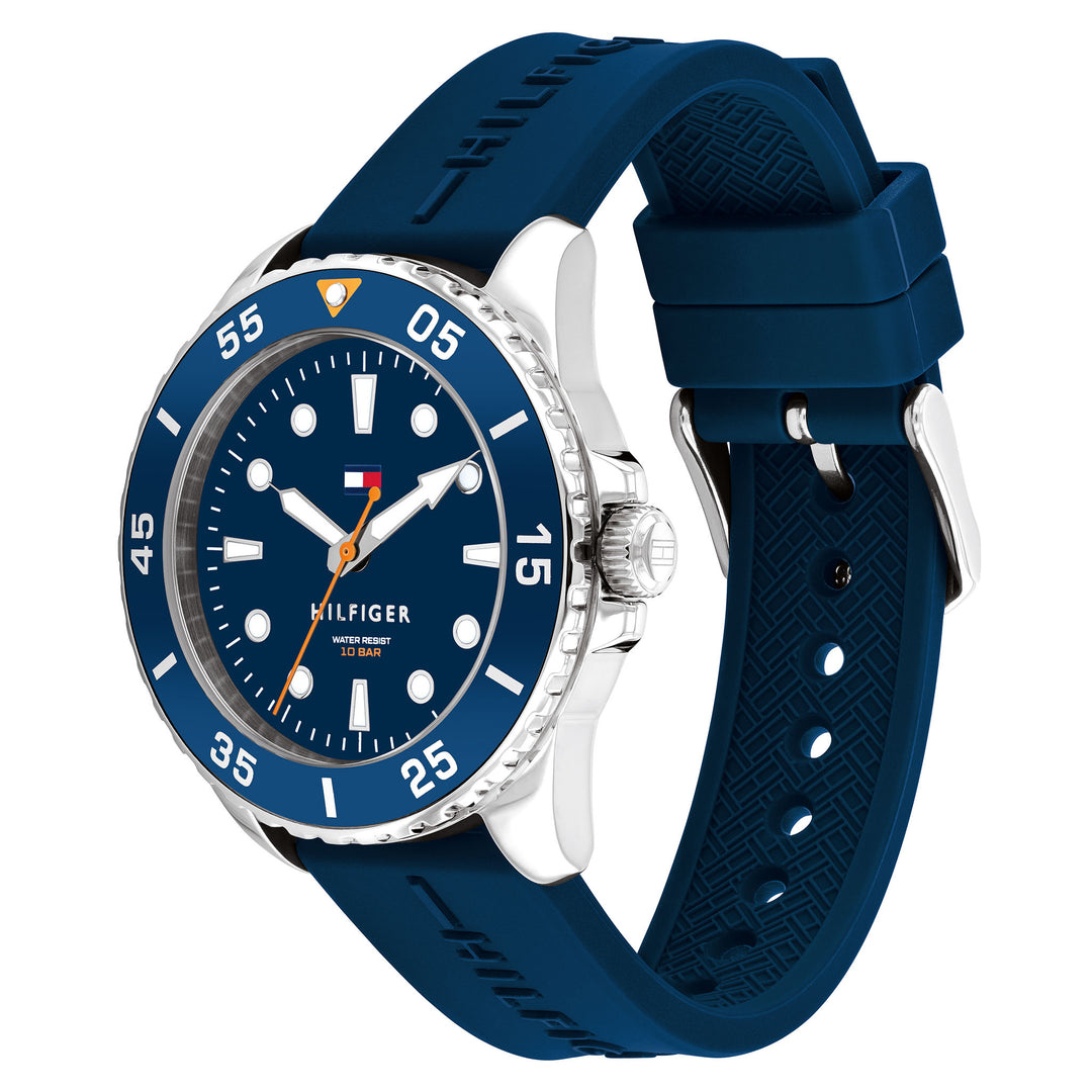 Tommy Hilfiger Blue Silicone Unisex Watch - 1720047