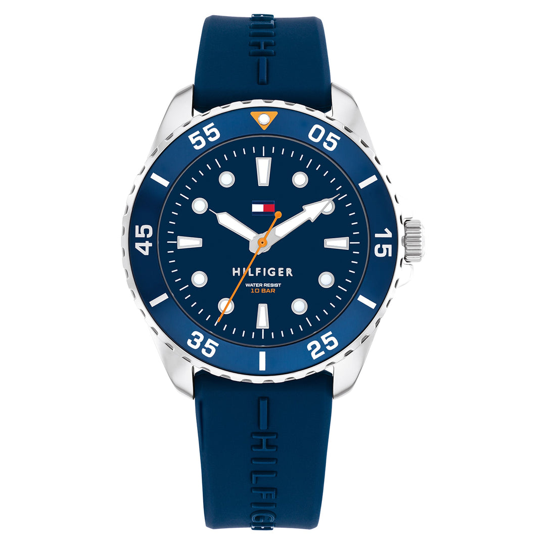 Tommy Hilfiger Teens Blue Silicone Blue Dial Unisex Watch - 1720047