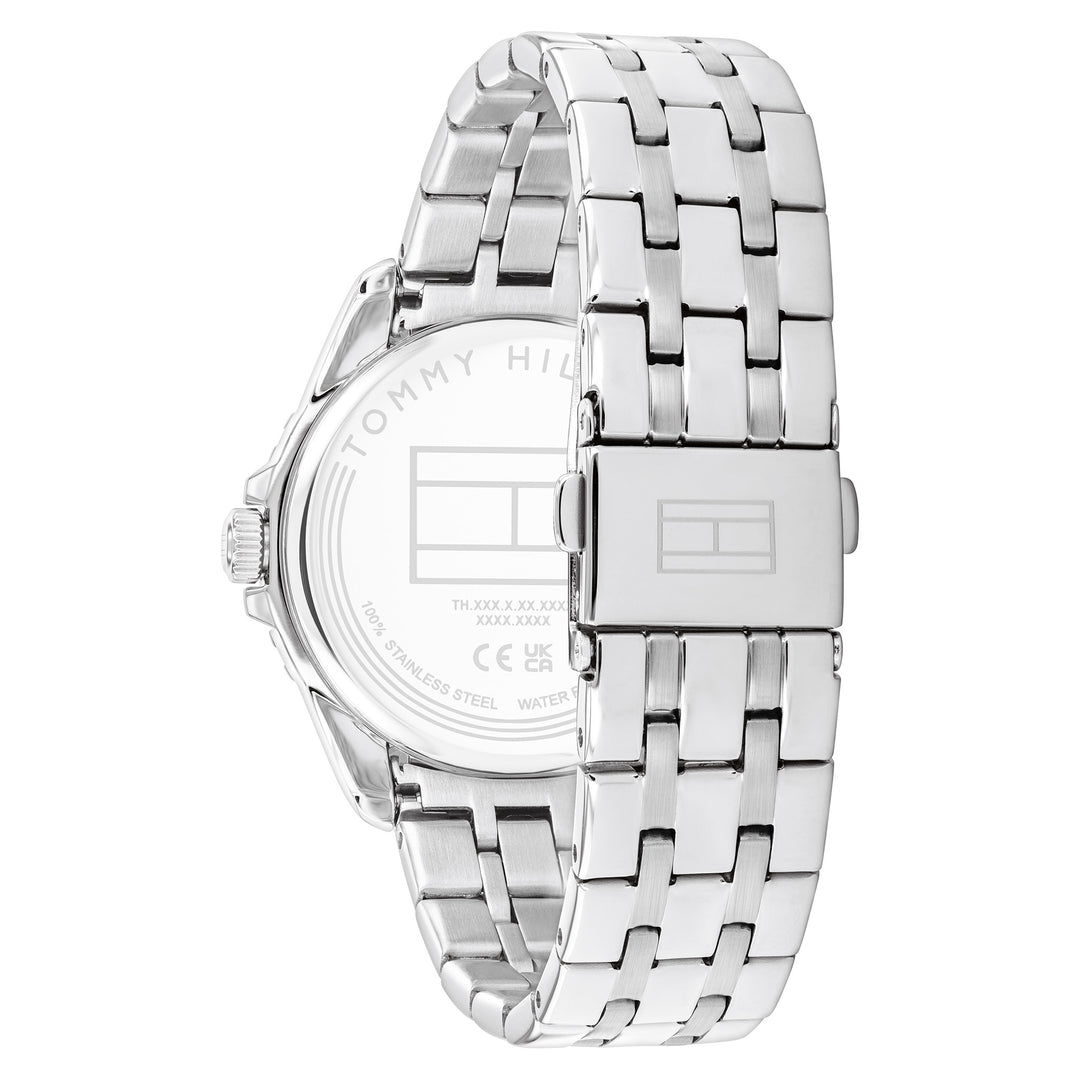 Tommy Hilfiger Stainless Steel Black Dial Unisex Watch - 1720048