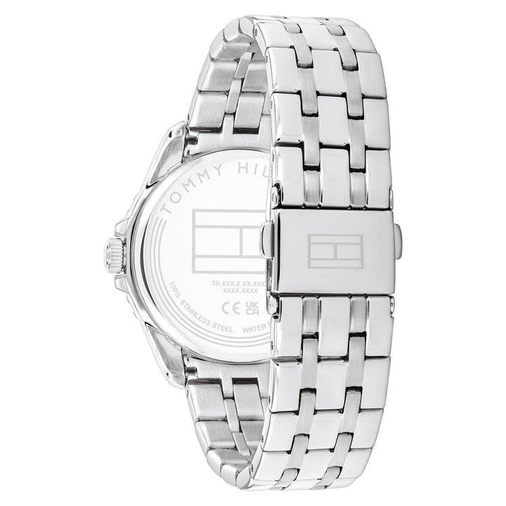 Tommy Hilfiger Stainless Steel Black Dial Unisex Watch - 1720048