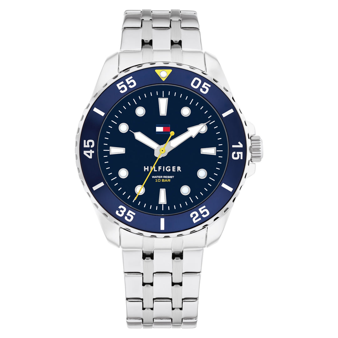 Tommy Hilfiger Teens Stainless Steel Blue Dial Unisex Watch - 1720049