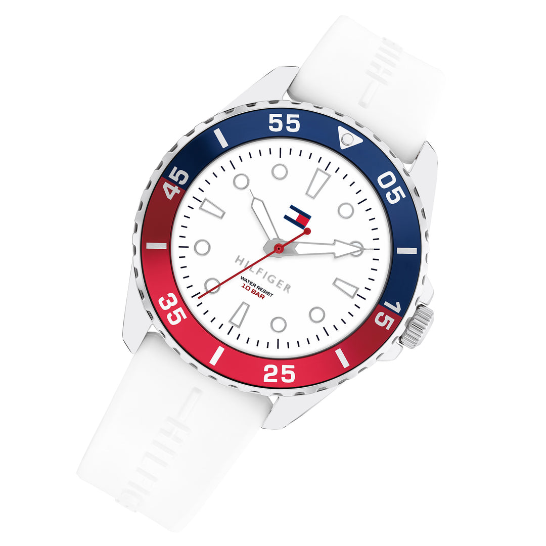 Tommy Hilfiger White Silicone Unisex Watch - 1720050