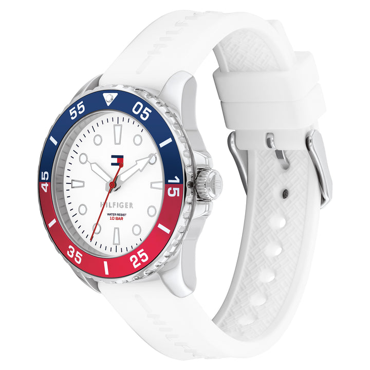 Tommy Hilfiger White Silicone Unisex Watch - 1720050