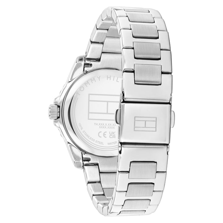 Tommy Hilfiger Stainless Steel Silver White Dial Unisex Watch - 1720051