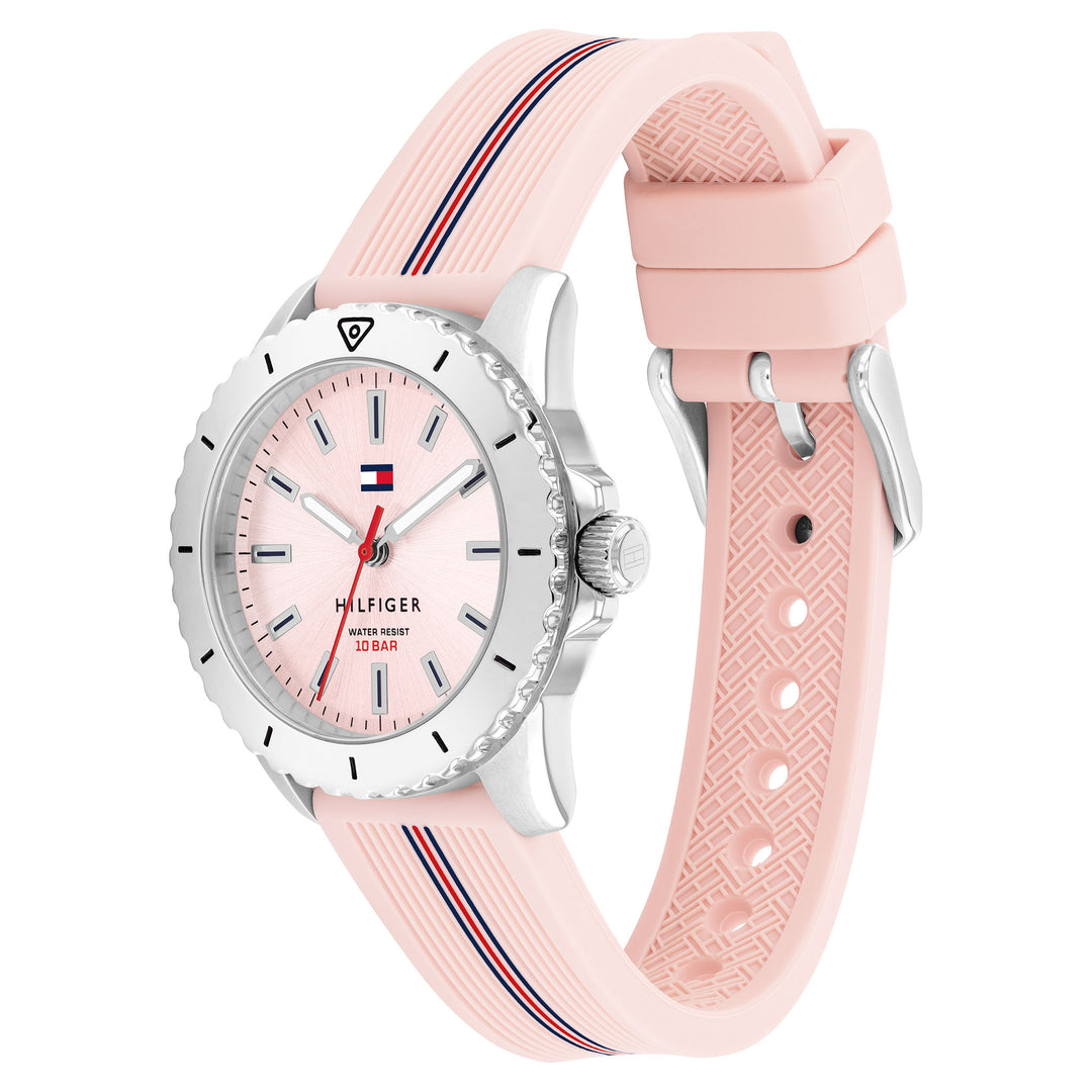 Tommy Hilfiger Silicone Blush Dial Unisex Watch - 1720052