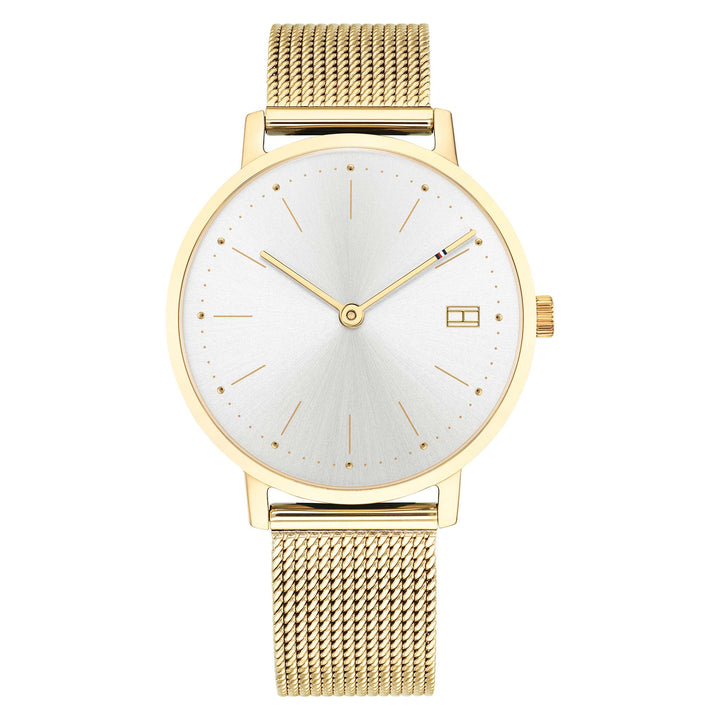 Tommy Hilfiger Gold Steel White Dial Women's Watch - 1781927