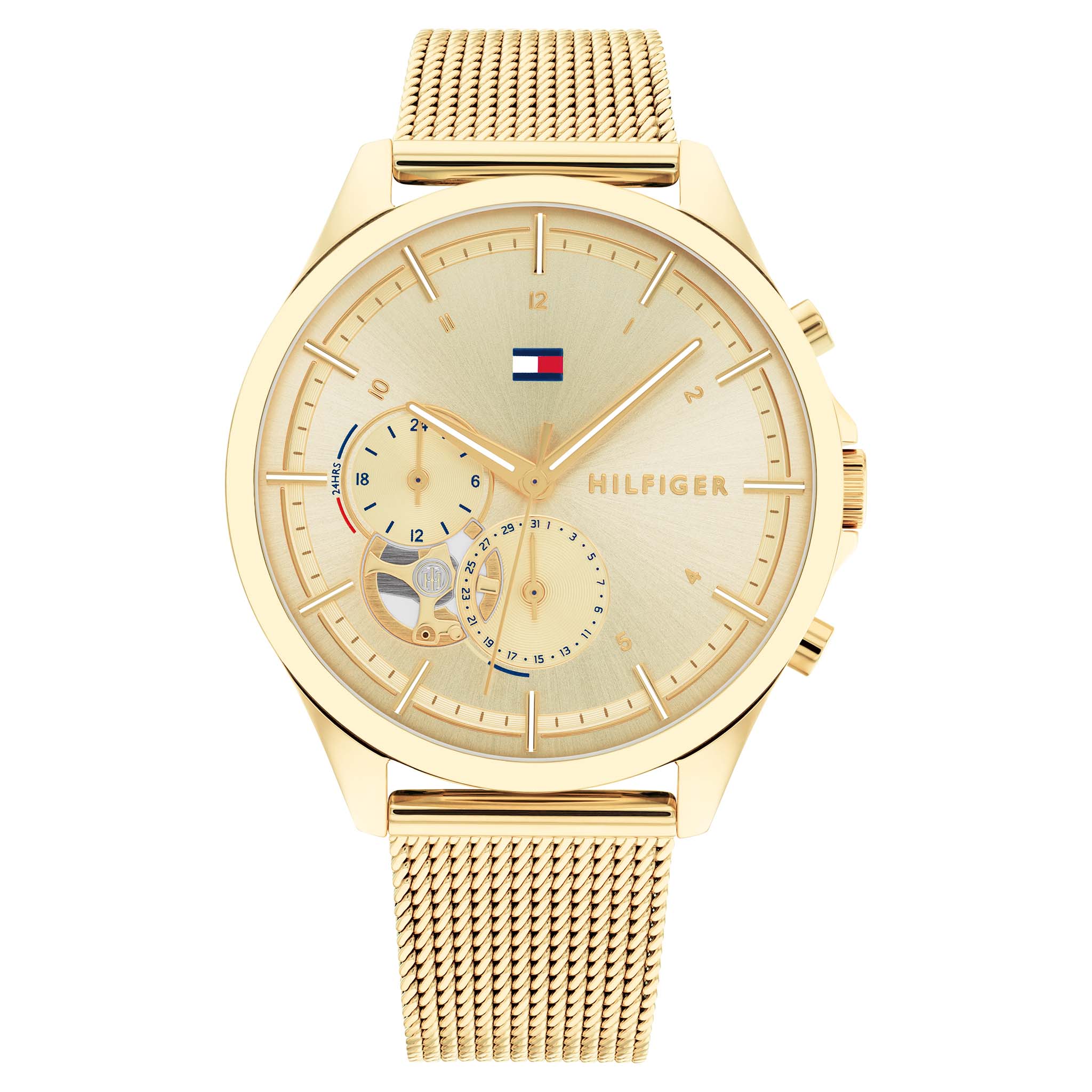 Tommy Hilfiger Gold Steel Multi-function Women's Watch - 1782417