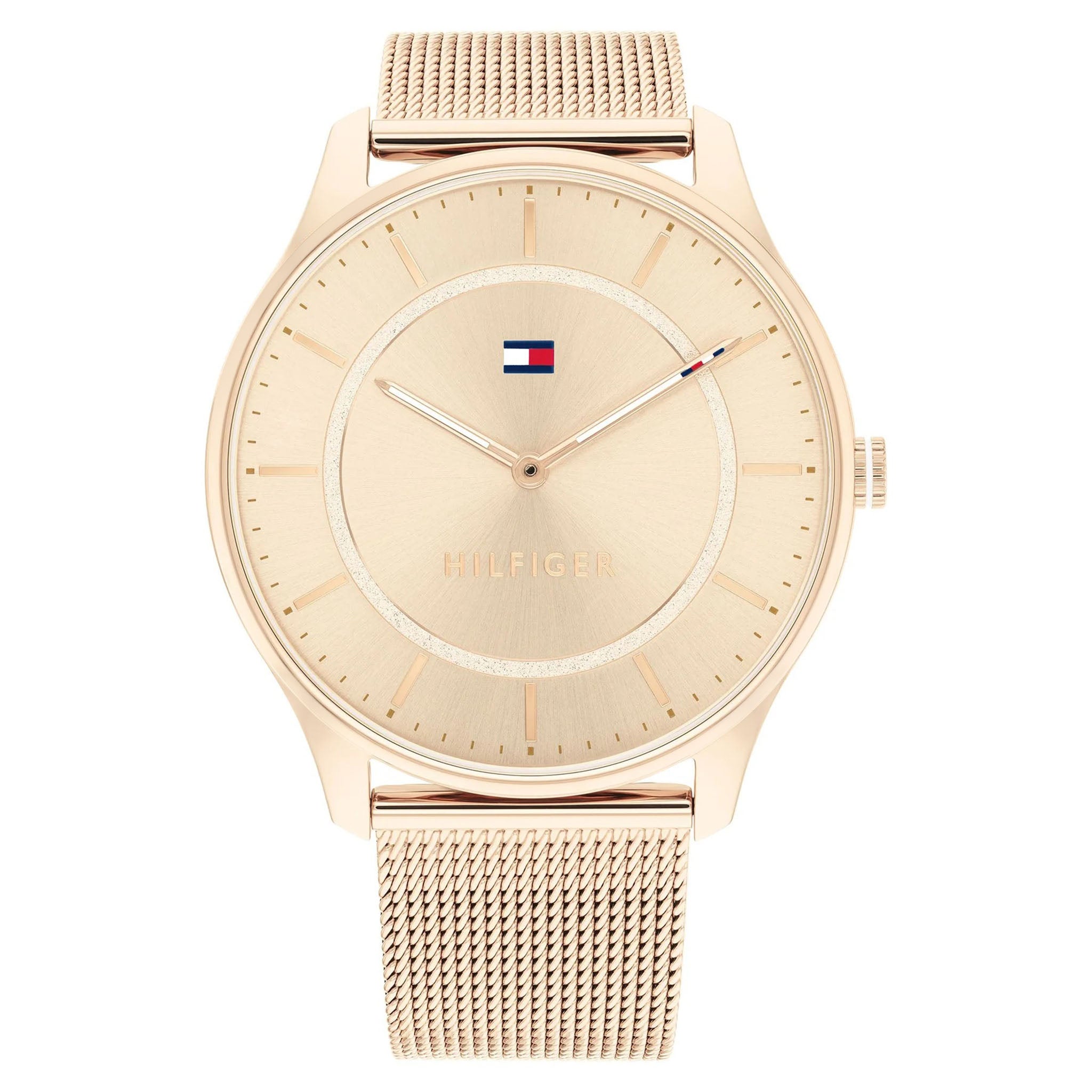 Tommy Hilfiger Carnation Gold Mesh Slim Women's Watch - 1782529