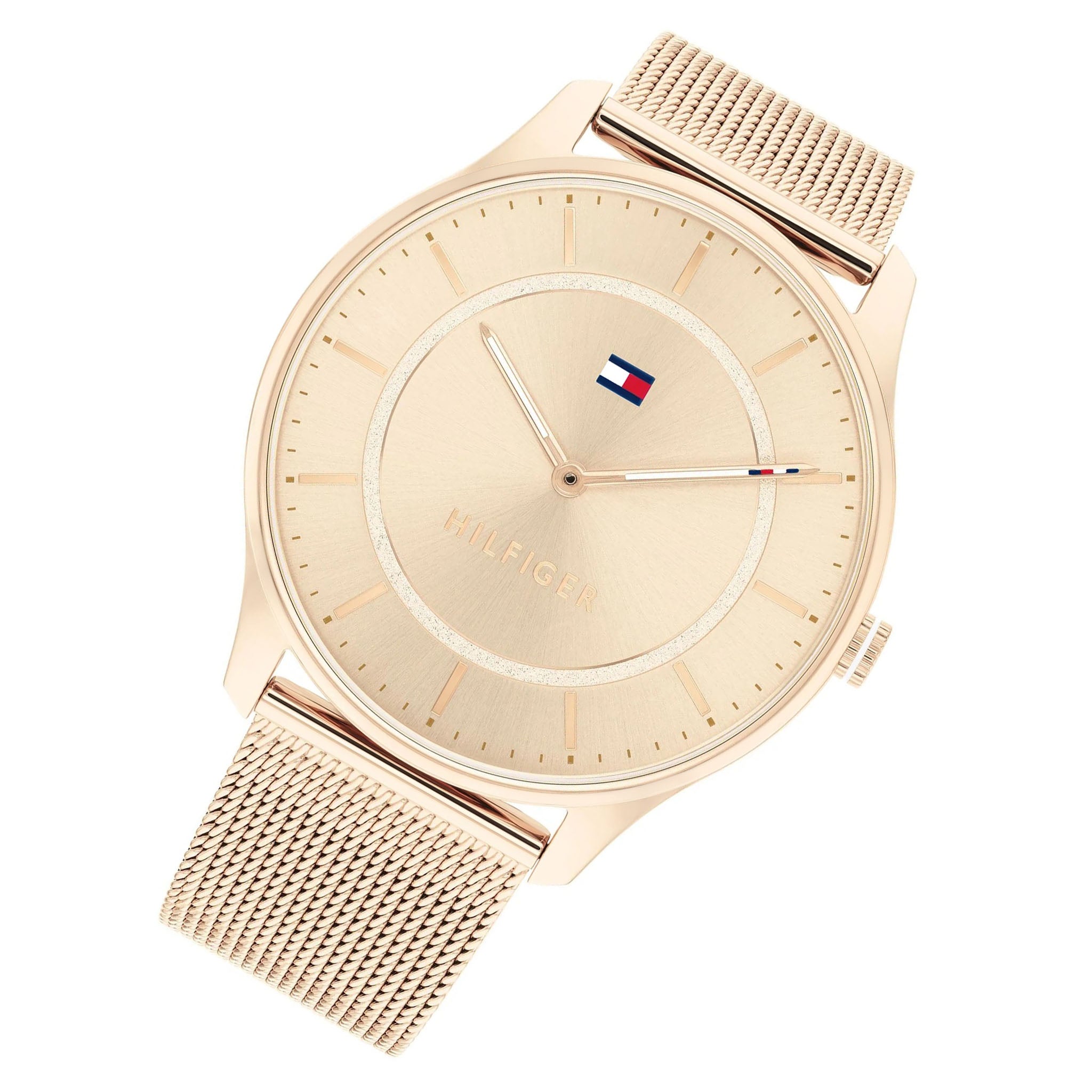 Tommy Hilfiger Carnation Gold Mesh Slim Women's Watch - 1782529