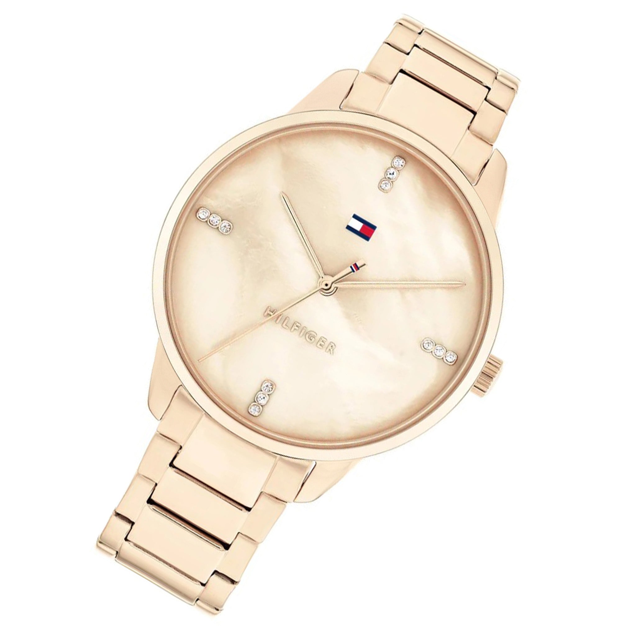Tommy Hilfiger Carnation Gold Steel Mother of Pearl Dial Women's Watch - 1782545