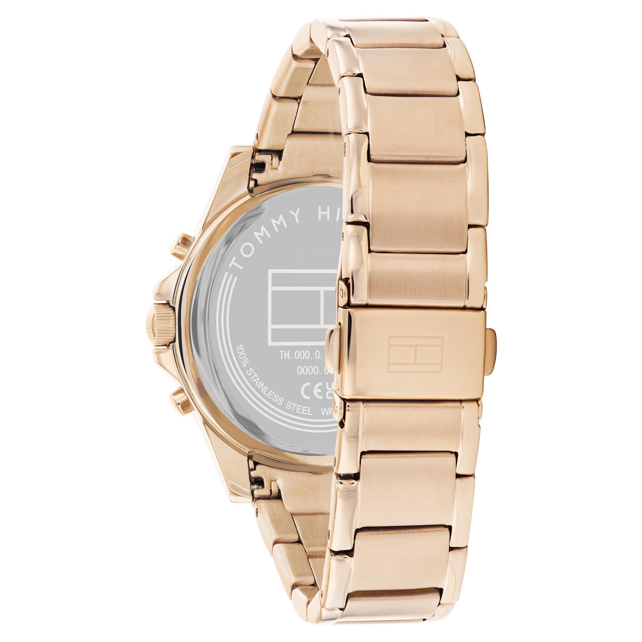Tommy Hilfiger Carnation Gold Steel Light Grey Dial Multi-function Women's Watch - 1782624