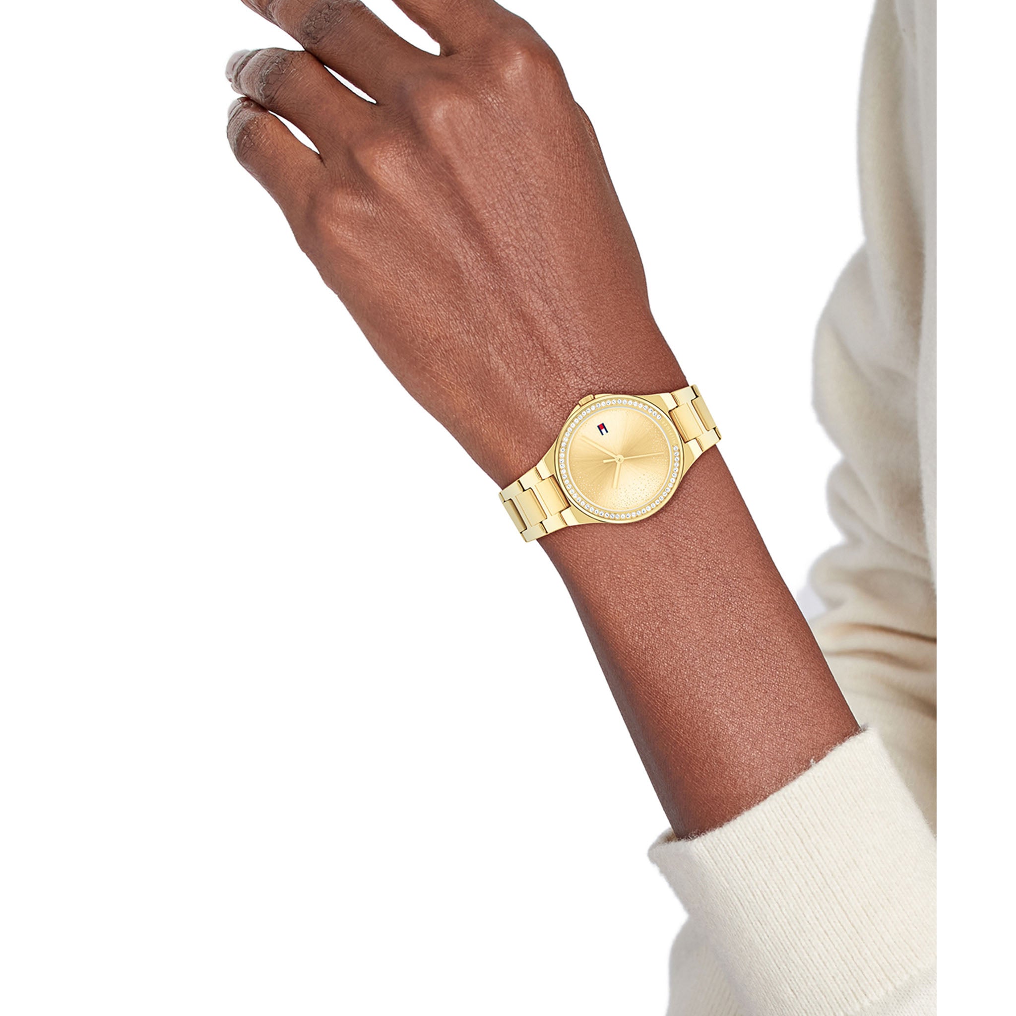 Tommy Hilfiger Gold Steel Light Gold Dial Women's Watch - 1782642