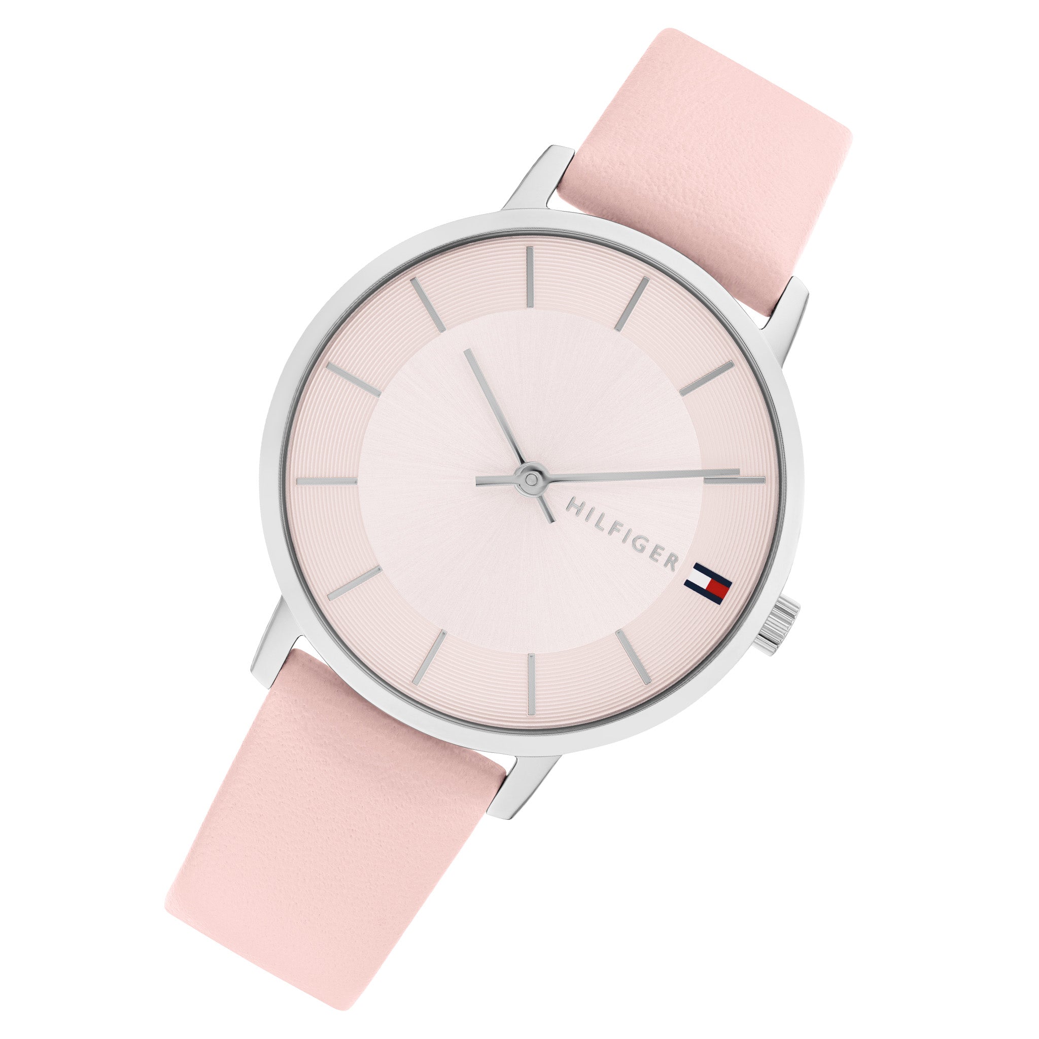 Tommy Hilfiger Leather Blush Dial Women's Watch - 1782670