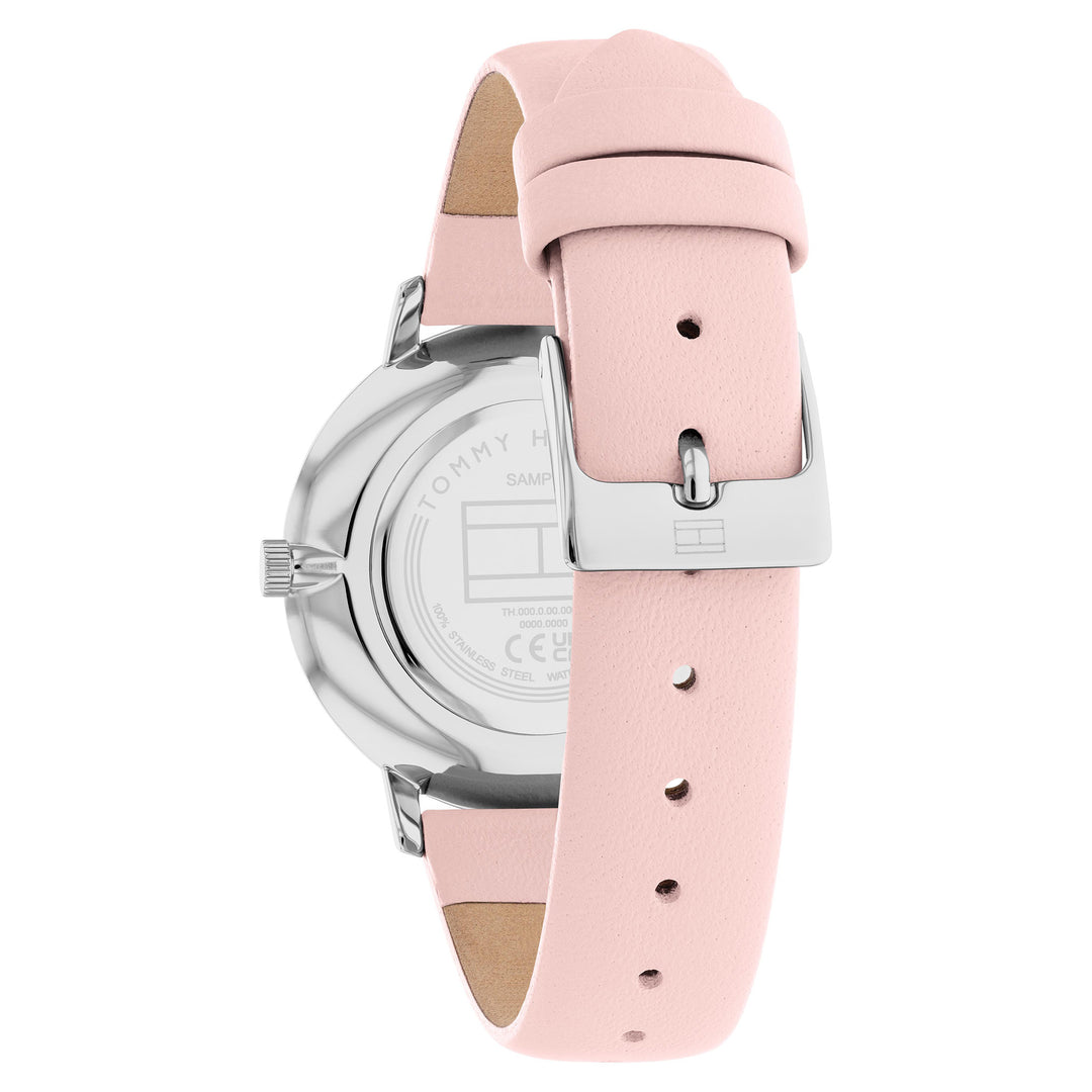 Tommy Hilfiger Leather Blush Dial Women's Watch - 1782670