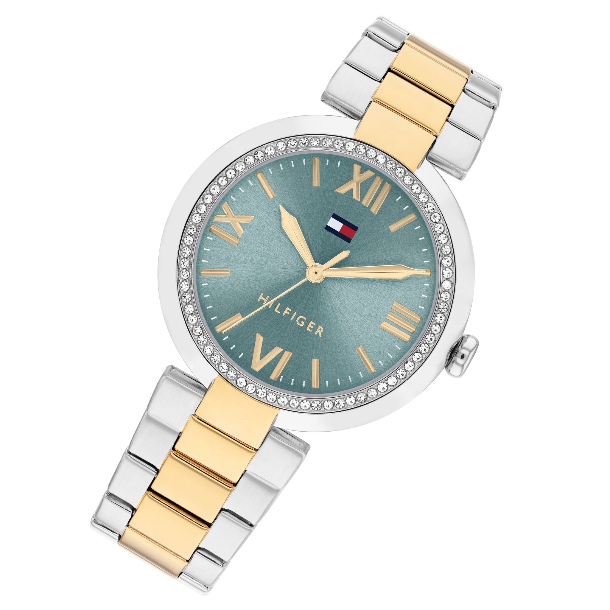 Tommy Hilfiger Two-Tone Steel Light Blue Dial Women's Watch - 1782680