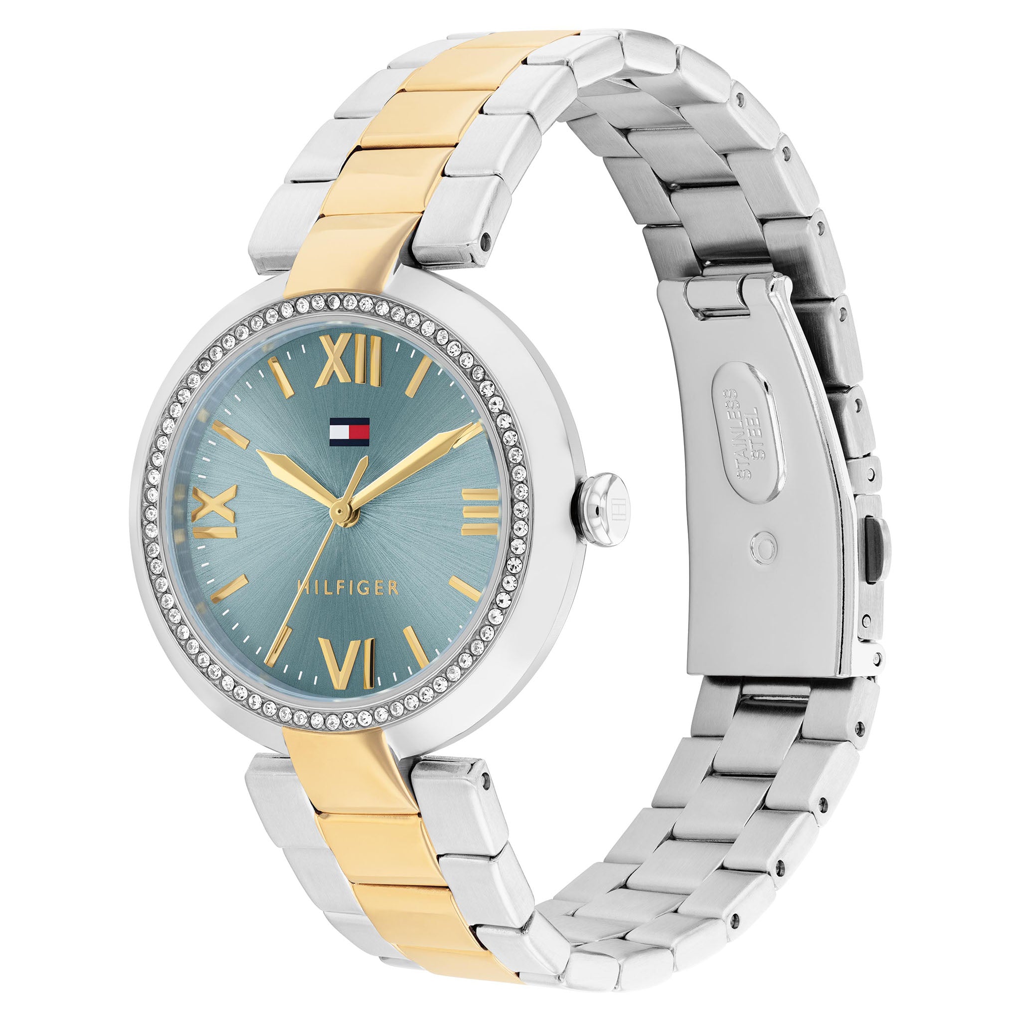 Tommy Hilfiger Two-Tone Steel Light Blue Dial Women's Watch - 1782680