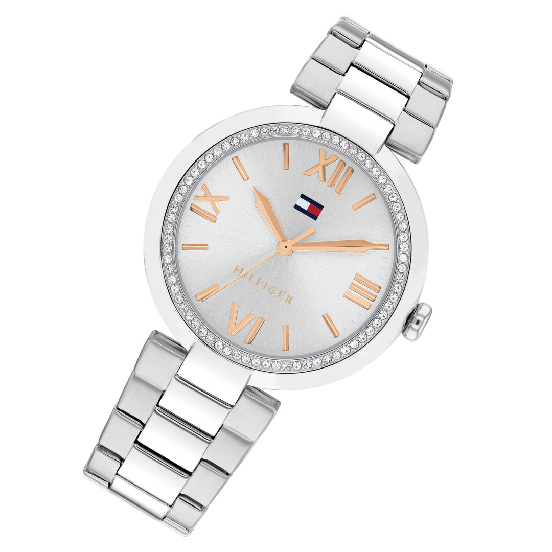 Tommy Hilfiger Stainless Steel Silver Dial Women's Watch - 1782681