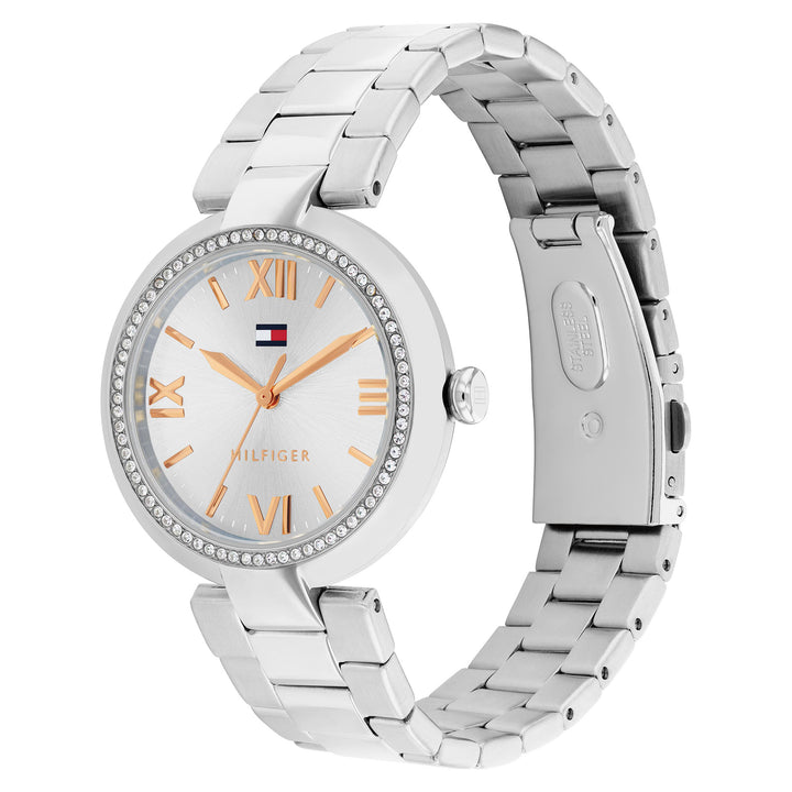 Tommy Hilfiger Stainless Steel Silver Dial Women's Watch - 1782681