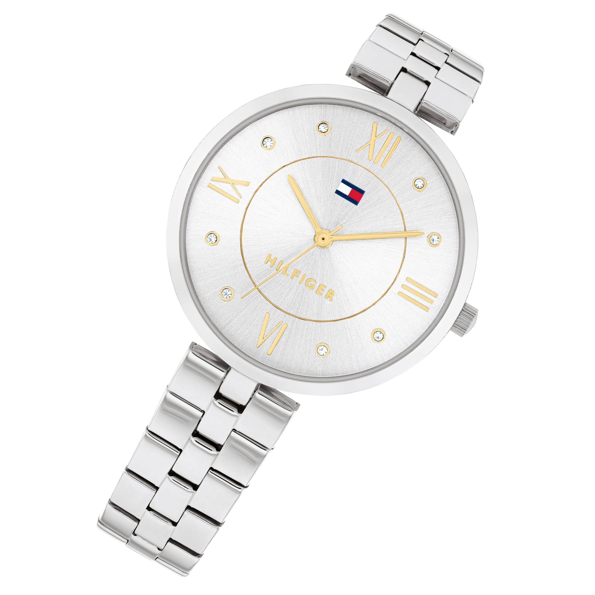 Tommy Hilfiger Stainless Steel Silver Dial Women's Watch - 1782683