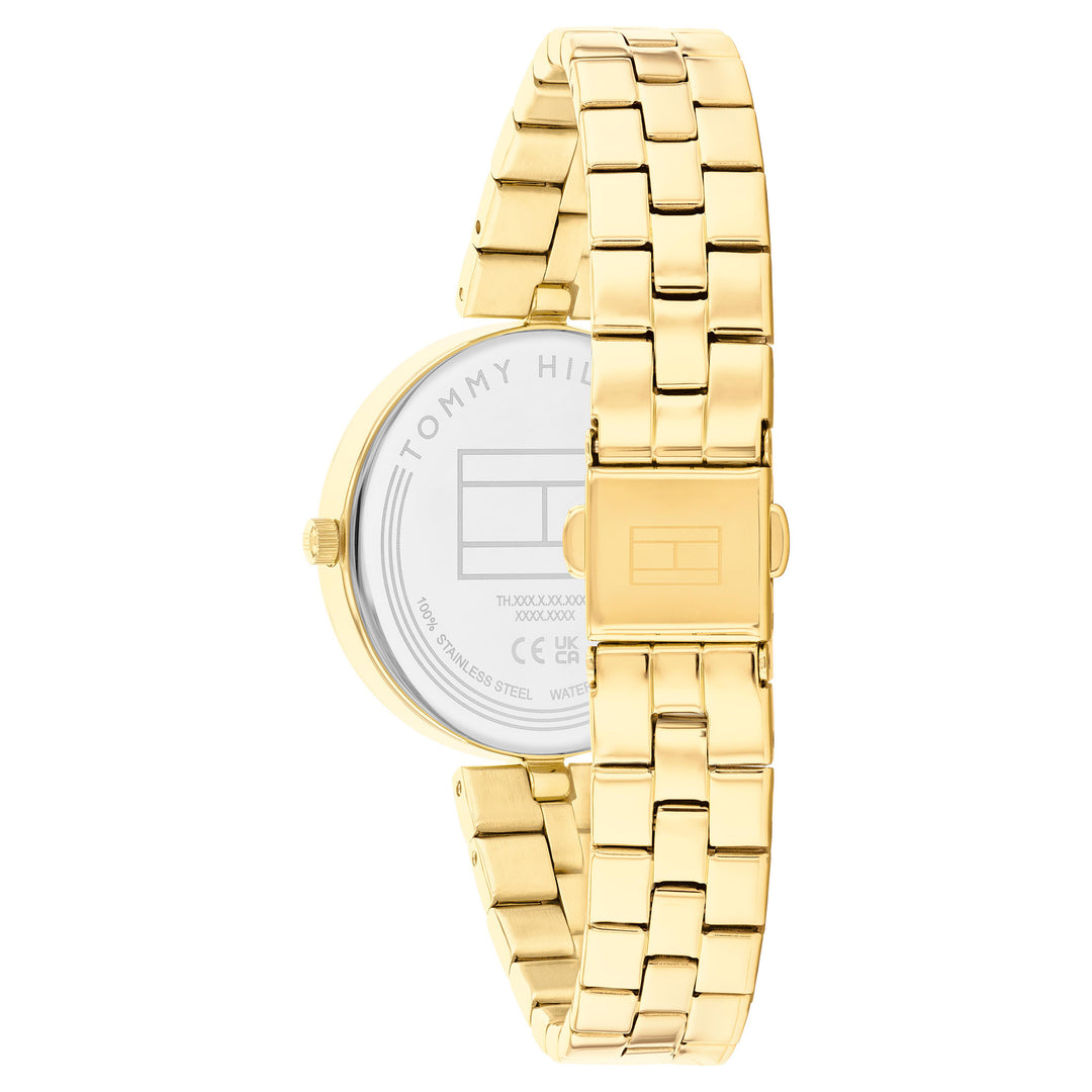 Tommy Hilfiger Gold Steel Grey Dial Women's Watch - 1782685