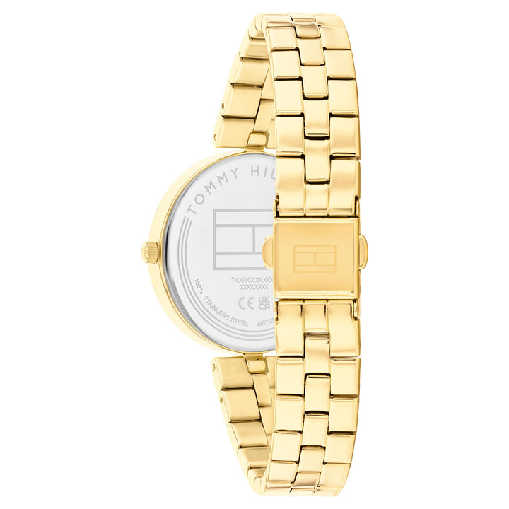 Tommy Hilfiger Gold Steel Grey Dial Women's Watch - 1782685