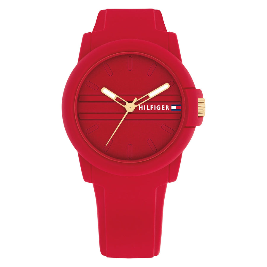 Tommy Hilfiger Red Silicone Women's Watch - 1782689