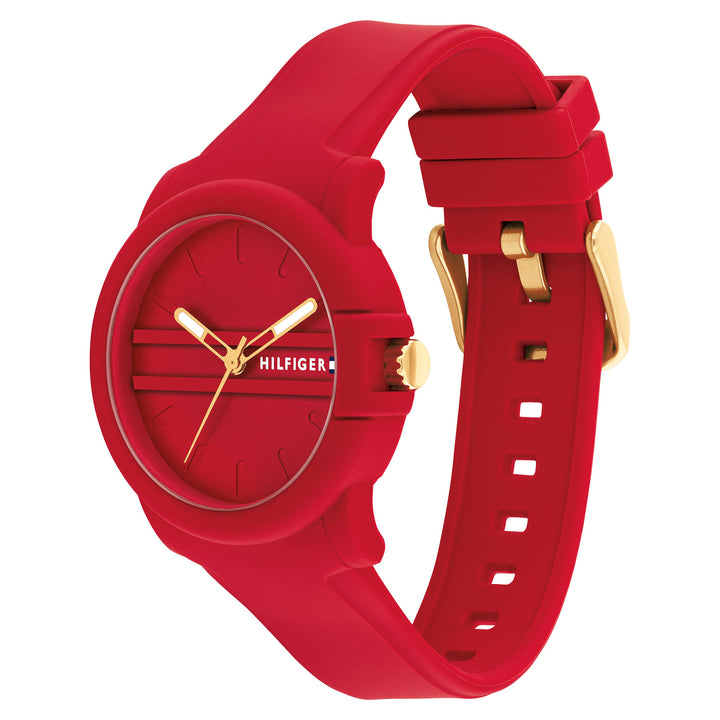 Tommy Hilfiger Red Silicone Women's Watch - 1782689