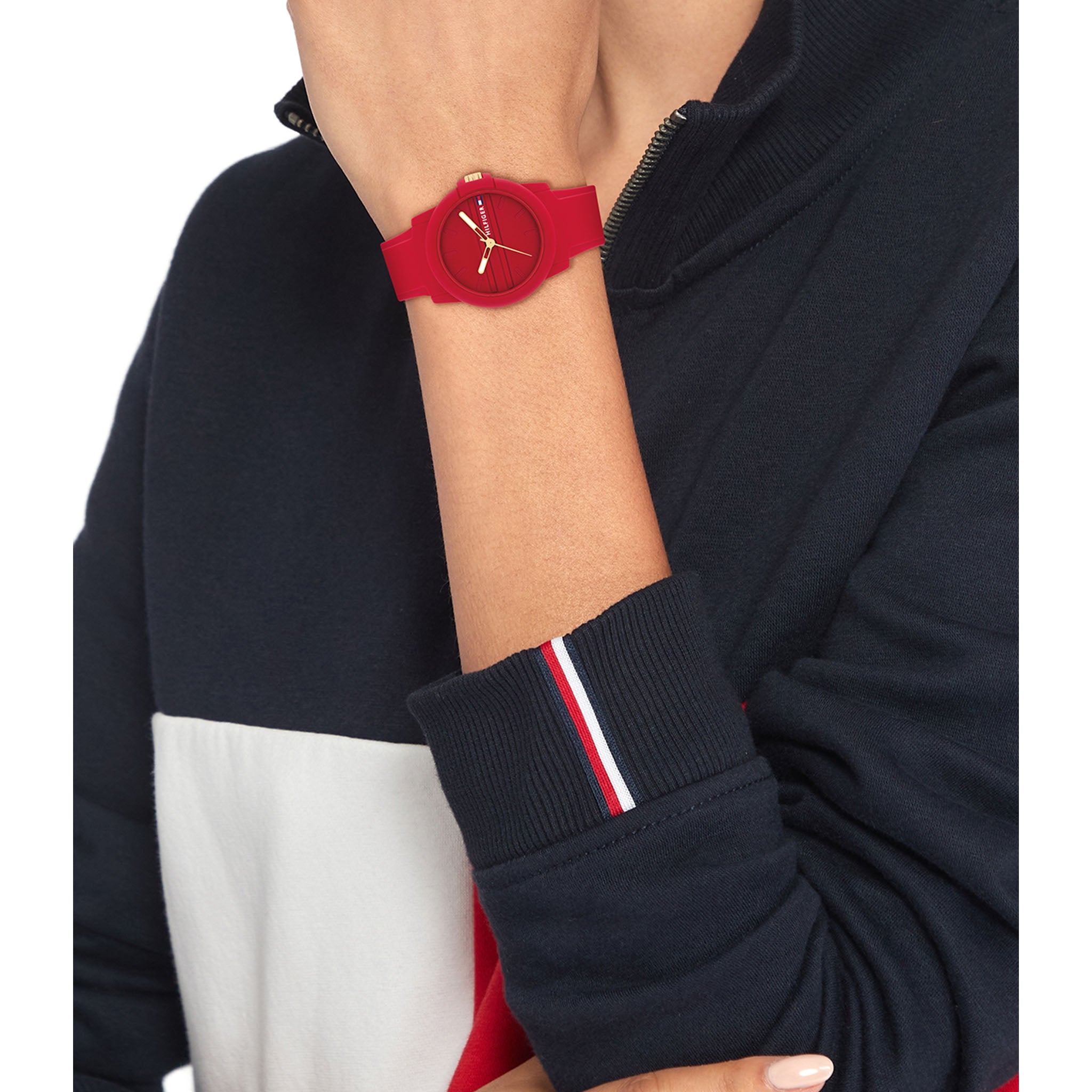 Tommy Hilfiger Red Silicone Women's Watch - 1782689