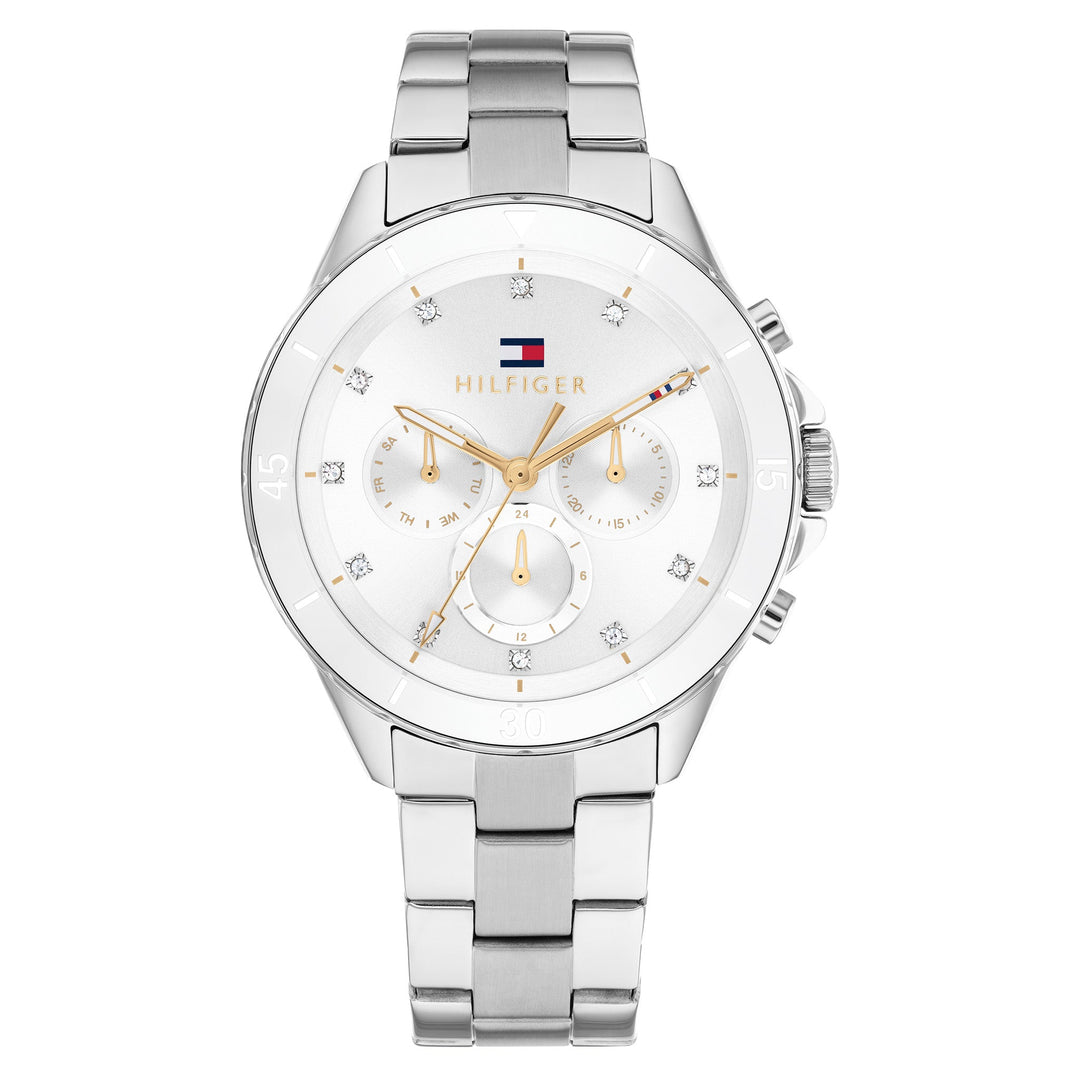 Tommy Hilfiger Silver Steel Multi-function Women's Watch - 1782707