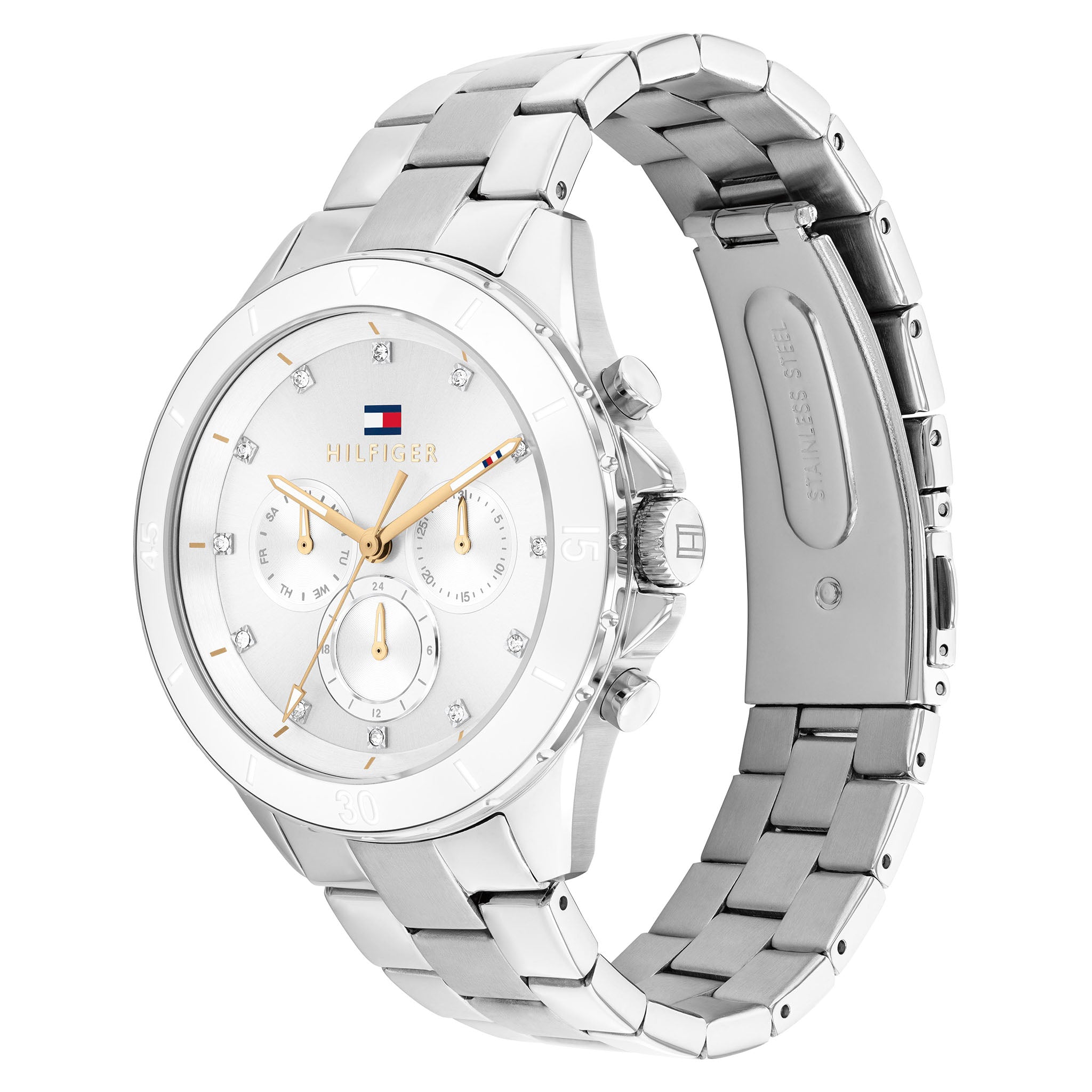 Tommy Hilfiger Silver Steel Multi-function Women's Watch - 1782707