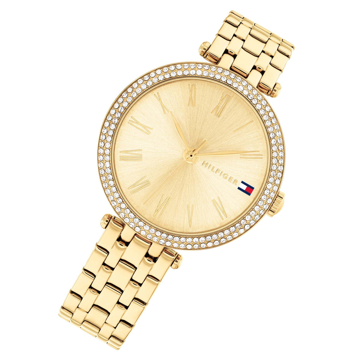 Tommy Hilfiger Gold Steel Champagne Dial Women's Watch - 1782718