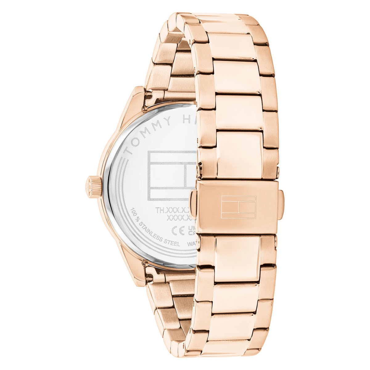 Tommy Hilfiger Rose Gold Steel Grey Dial Multi-function Women's Watch - 1782747