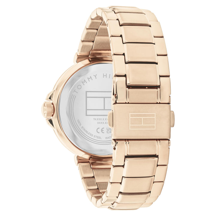 Tommy Hilfiger Carnation Gold Steel Silver White Dial Multi-function Women's Watch - 1782756