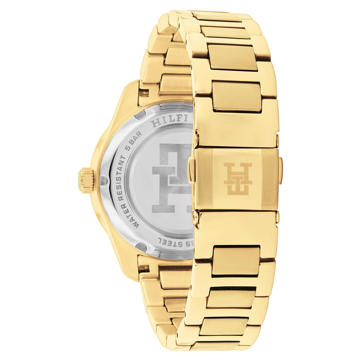 Tommy Hilfiger Gold Steel Silver Dial Women's Watch - 1782758