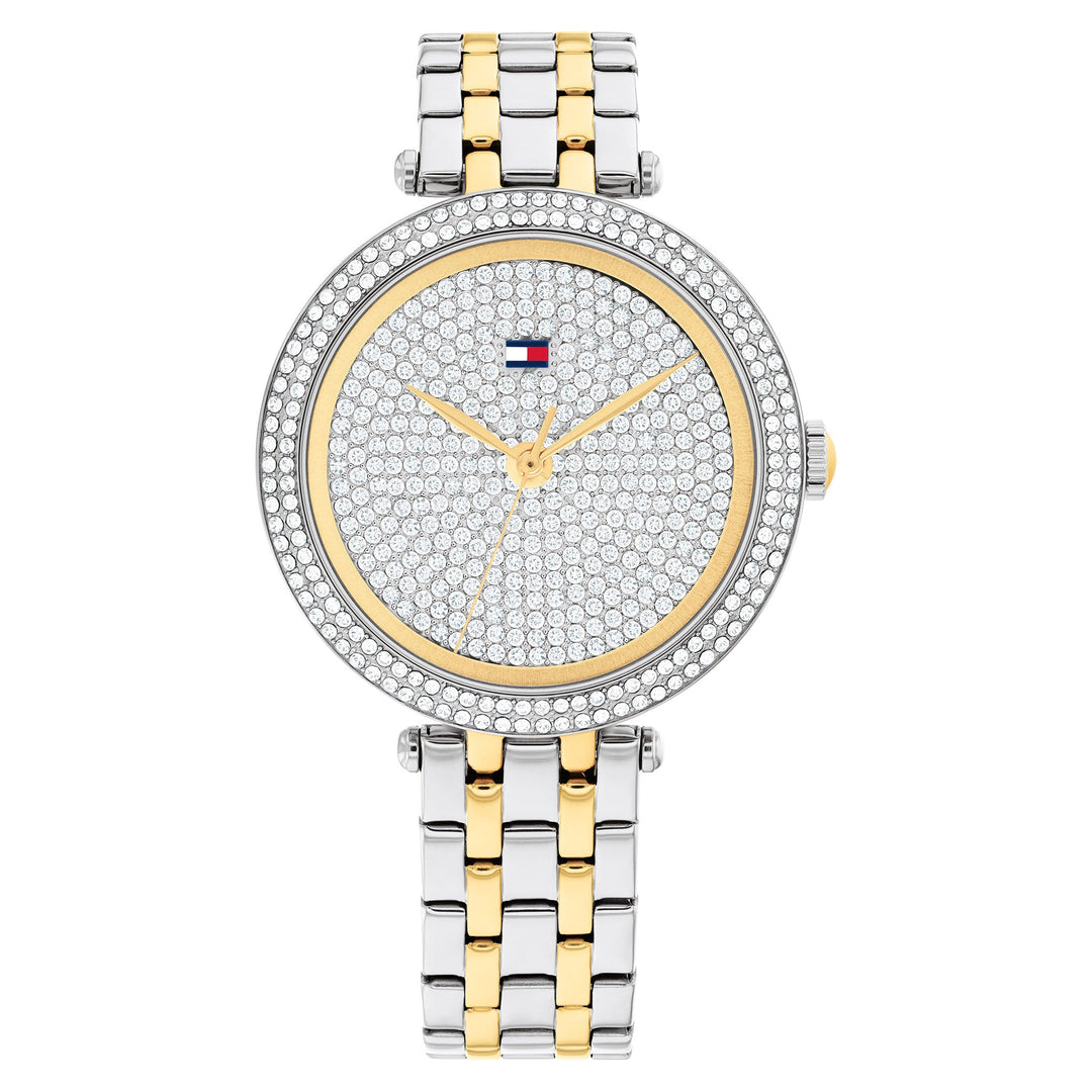 Tommy Hilfiger Two-Tone Steel Silver Dial Women's Watch - 1782760