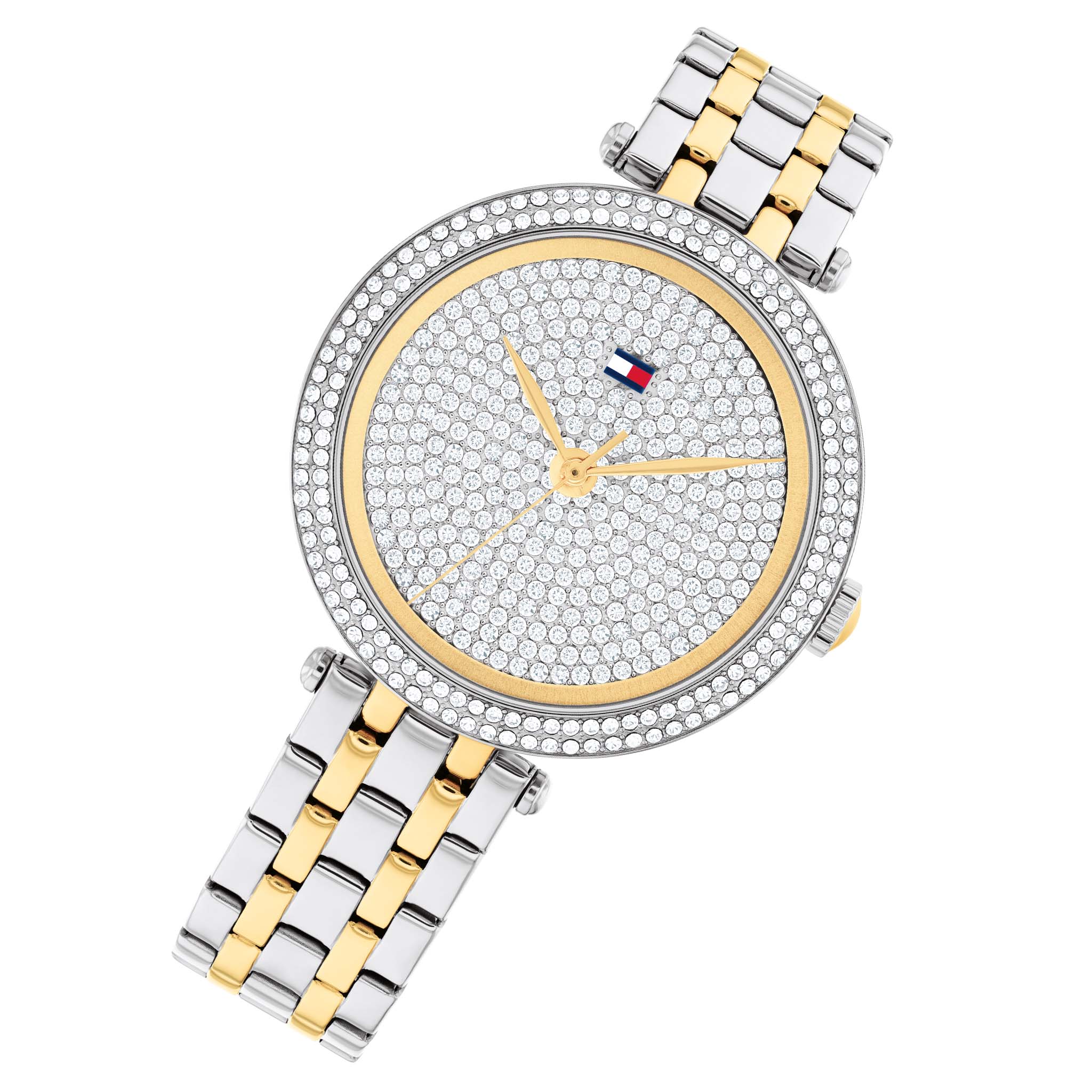 Tommy Hilfiger Two-Tone Steel Silver Dial Women's Watch - 1782760