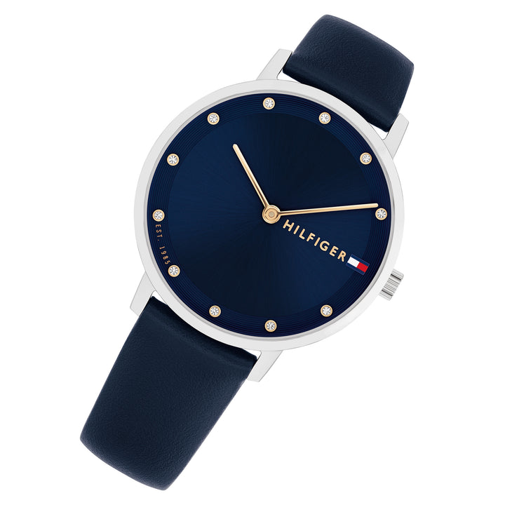 Tommy Hilfiger Navy Leather Women's Watch - 1782764