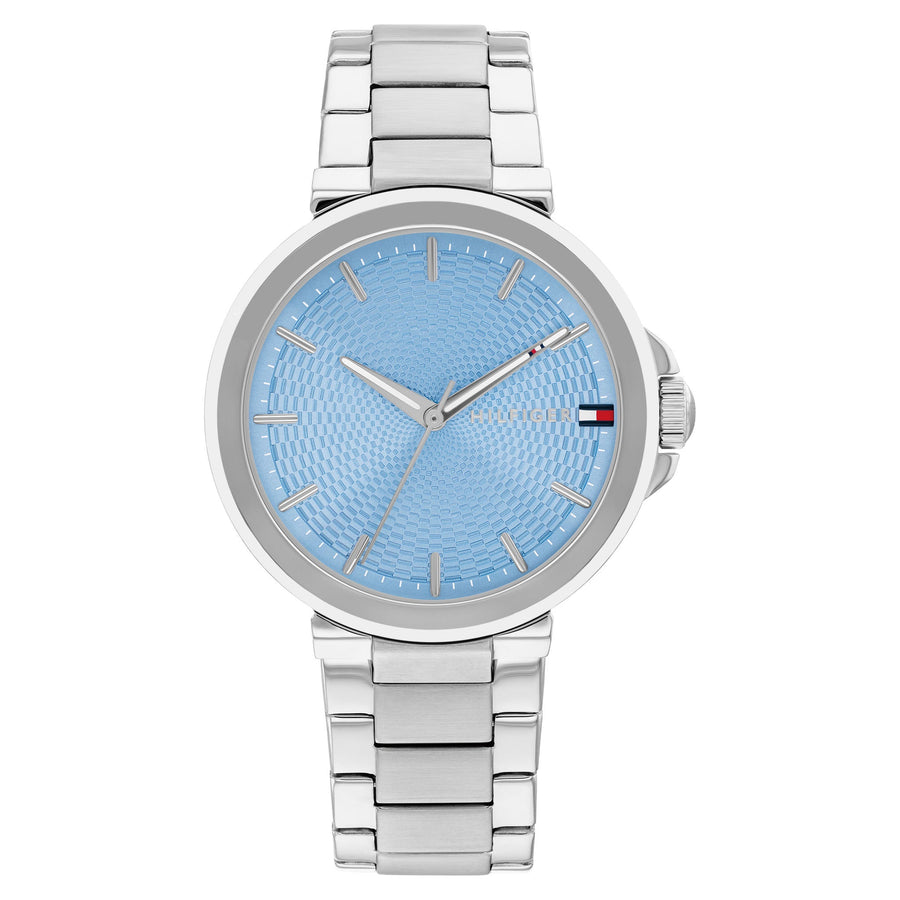 Tommy Hilfiger Stainless Steel Blue Dial Women's Watch - 1782777