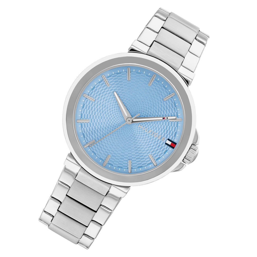 Tommy Hilfiger Stainless Steel Blue Dial Women's Watch - 1782777