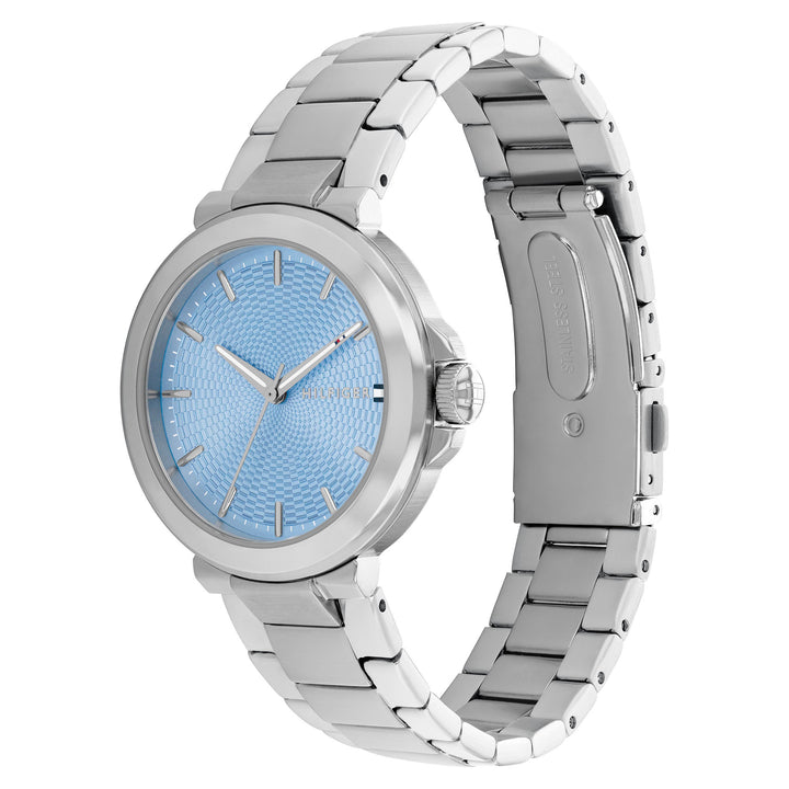 Tommy Hilfiger Stainless Steel Blue Dial Women's Watch - 1782777