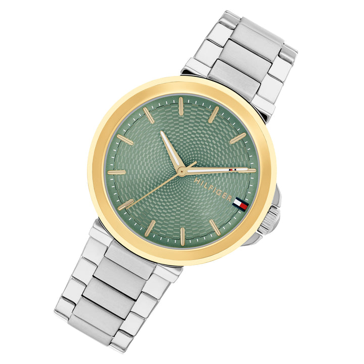 Tommy Hilfiger Stainless Steel Green Dial Women's Watch - 1782778