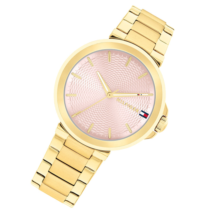 Tommy Hilfiger Gold Steel Blush Dial Women's Watch - 1782779