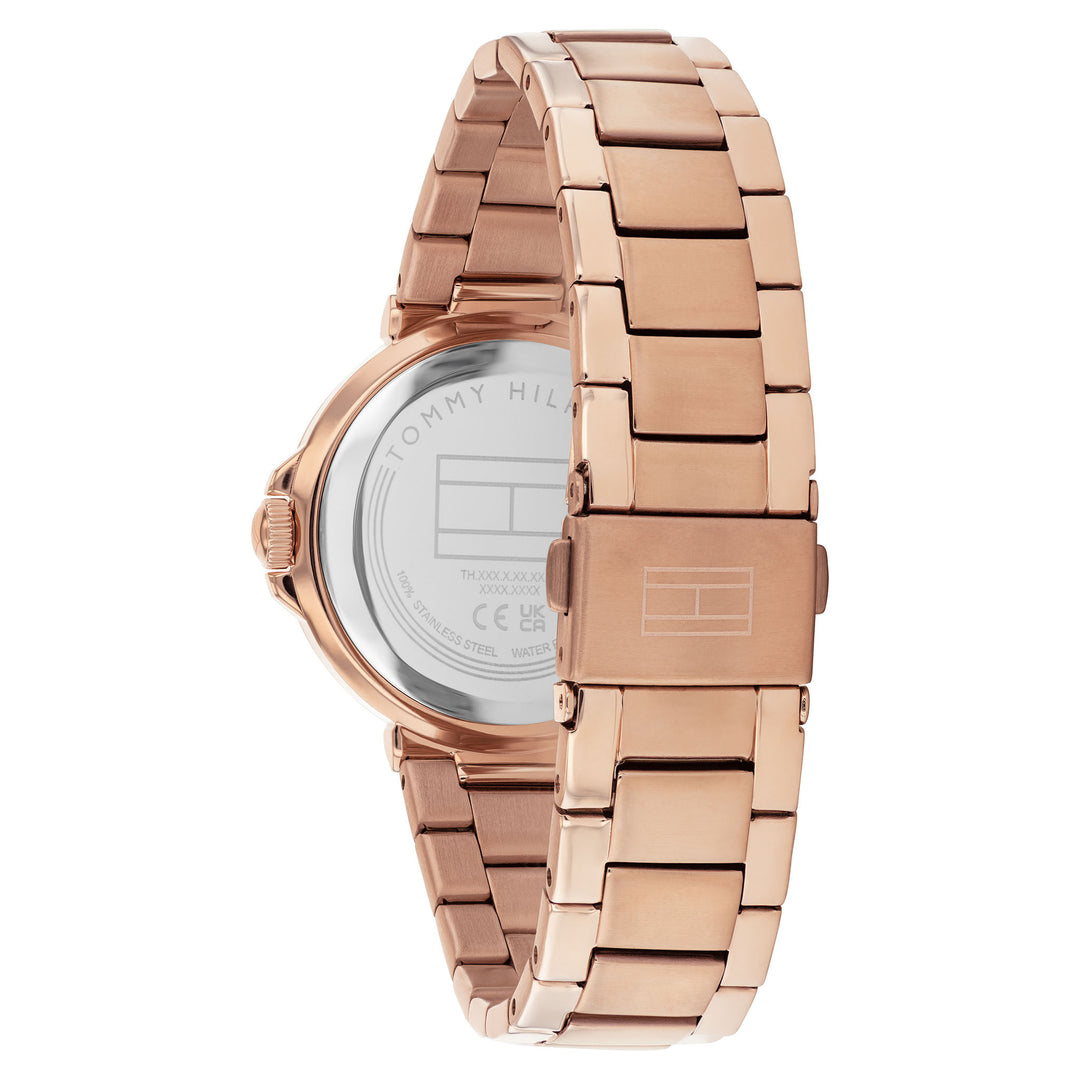 Tommy Hilfiger Carnation Gold Steel Black Dial Women's Watch - 1782780