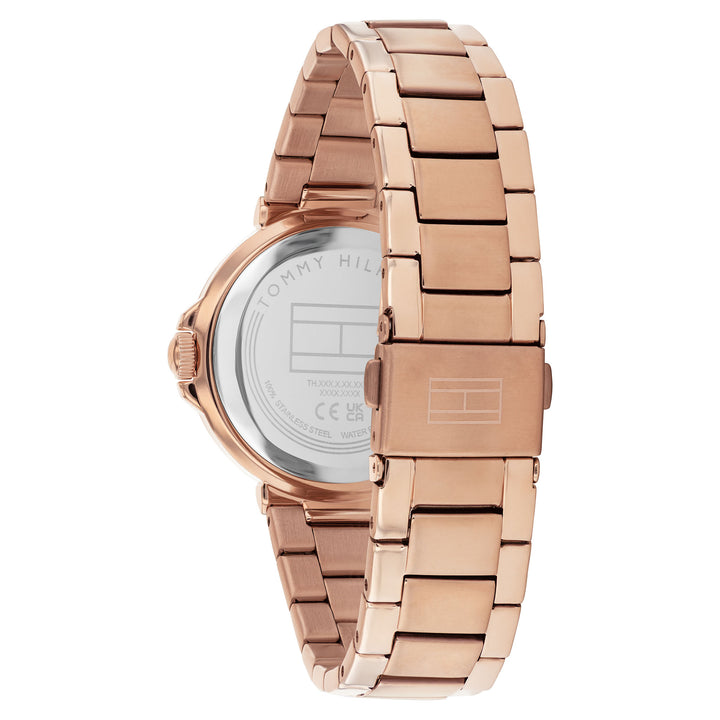 Tommy Hilfiger Carnation Gold Steel Black Dial Women's Watch - 1782780