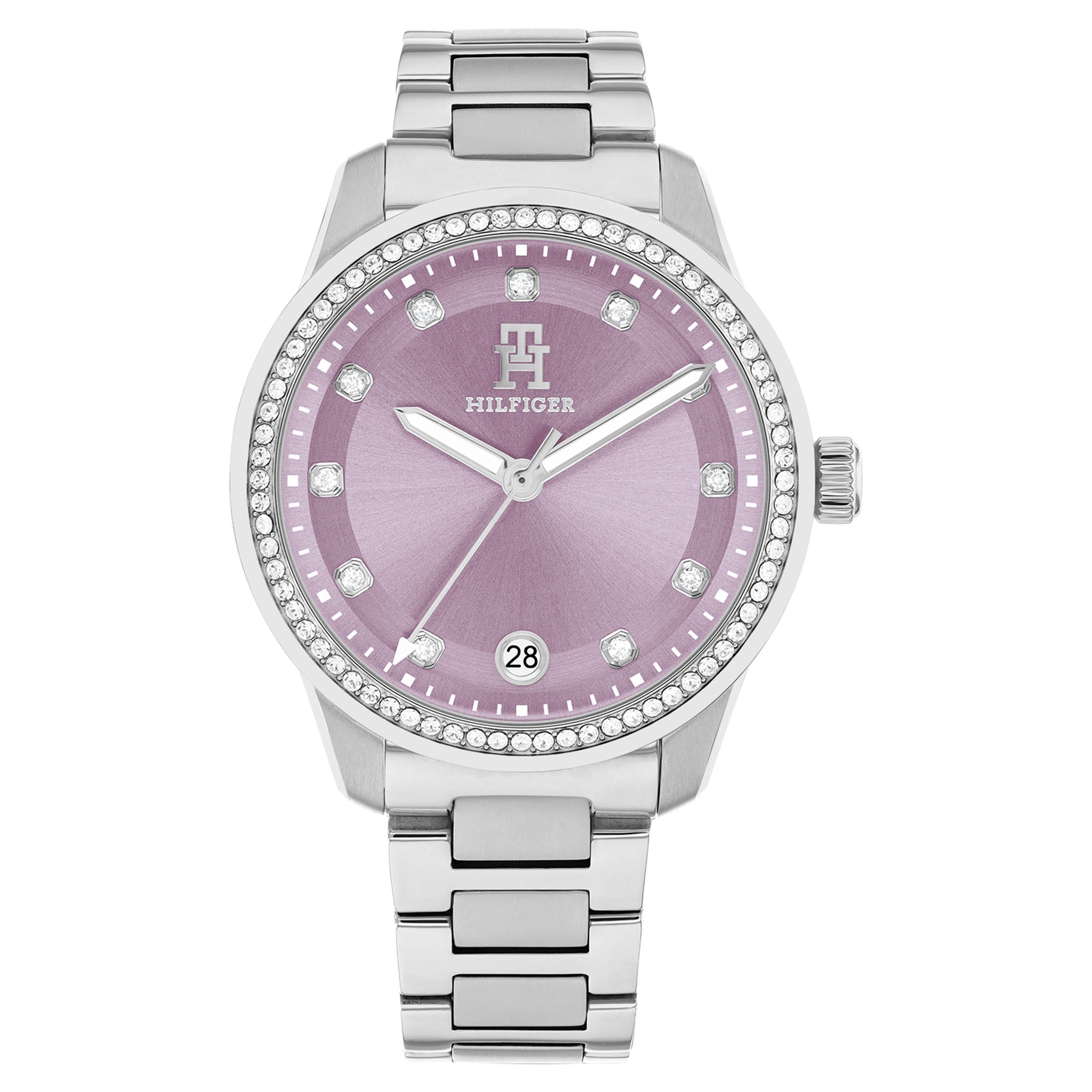 Tommy Hilfiger Stainless Steel Lavender Dial Women's Watch - 1782793