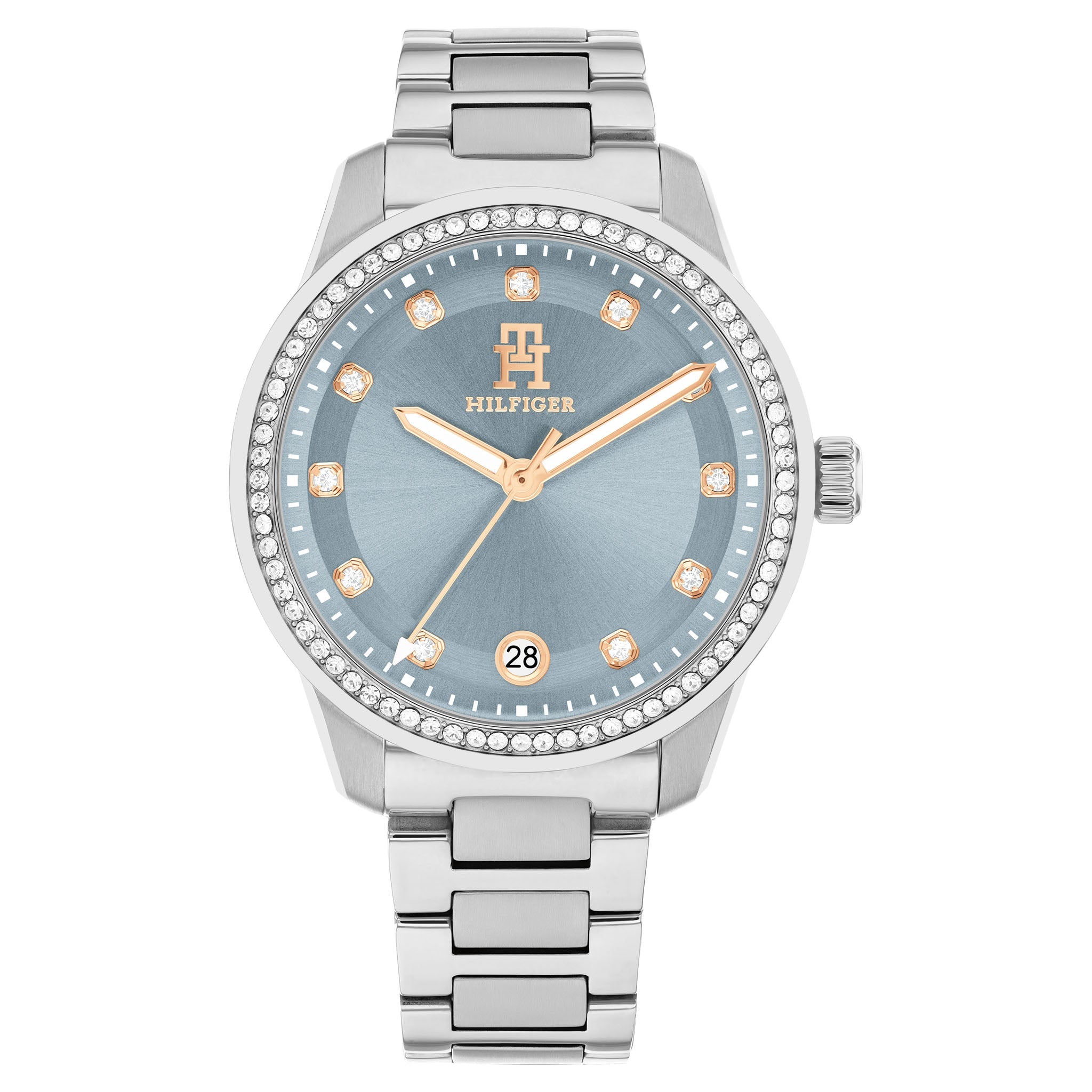 Tommy Hilfiger Stainless Steel Blue Dial Women's Watch - 1782795