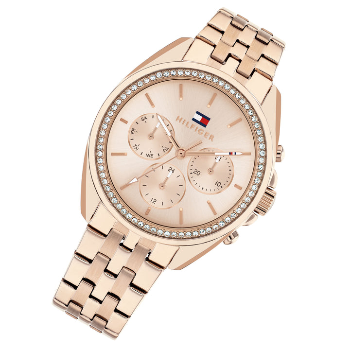 Tommy Hilfiger Carnation Gold Steel Multi-function Women's Watch - 1782804