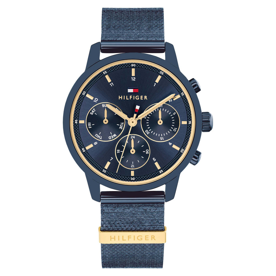 Tommy Hilfiger Two-Tone Steel Blue Dial Multi-function Women's Watch - 1782809